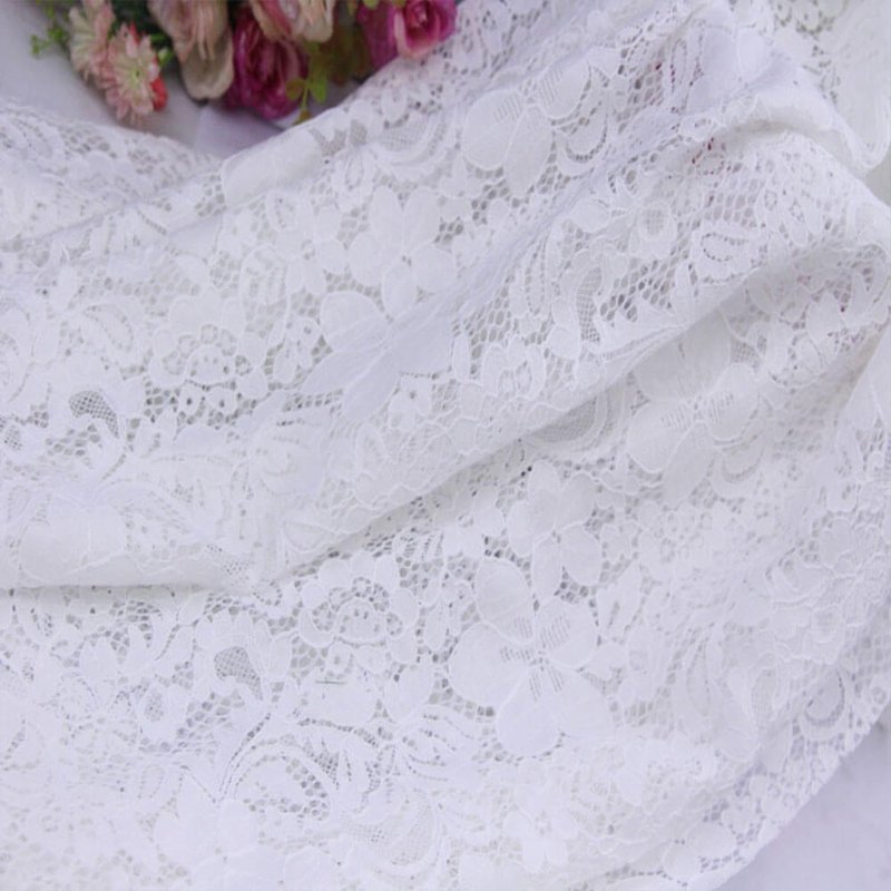 Lace Fabric Dress Eyelash Nylon for Women's Wear Wholesale Supplier 13